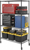 SafeRacks NSF 4-Tier Heavy Duty Steel Wire Rack w/Wheels (24"x48"x72")