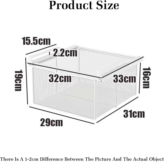 Pull Out Cabinet Storage Basket,Stackable Detachable Baskets Closet Organiser,Easy Pull Out Drawer Dividers for Closet,for Kitchen Office Wardrobes Cupboard Storage(Black,29x31x19cm)