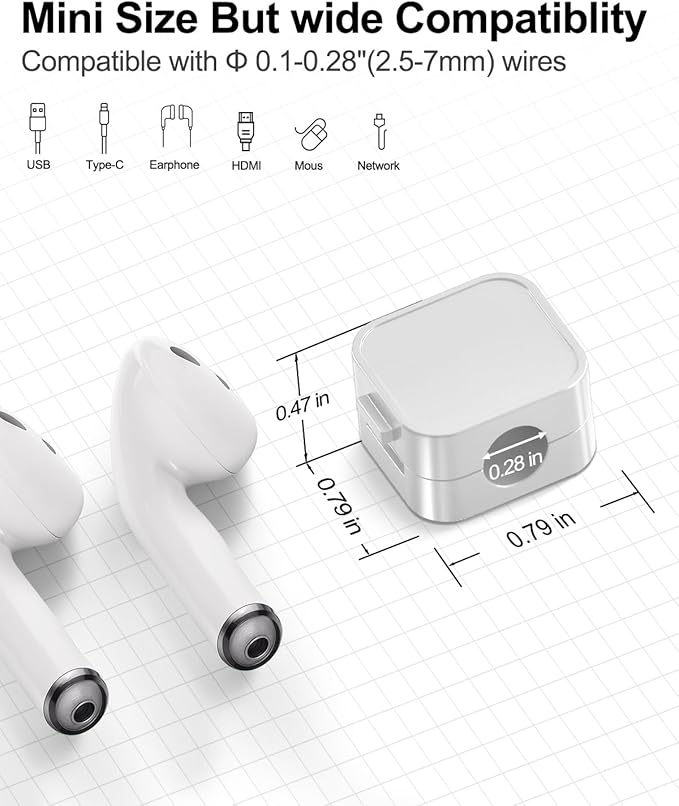 10 Pack Cord Organizer Magnetic Clips for Nightstand Under Desk Strong Adhesive Cable Management Wire Office Supplies Workspace Accessories Phone