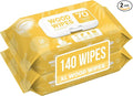 Air Jungles Wood Furniture Cleaner Wipes 70 Count (2 Packs), XL 8x10 Inch | Clean, Protect, Polish Wood Tables, Chairs, Cabinets, Desks, With Vitamin E Gentle For Skin, Lemon Scent
