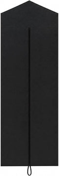Sotiff Cotton Dress Garment Bags for Long Gowns Long Dress Travel Breathable Foldable Storage Bag Dust Proof (Black,70 x 23.6 Inch)