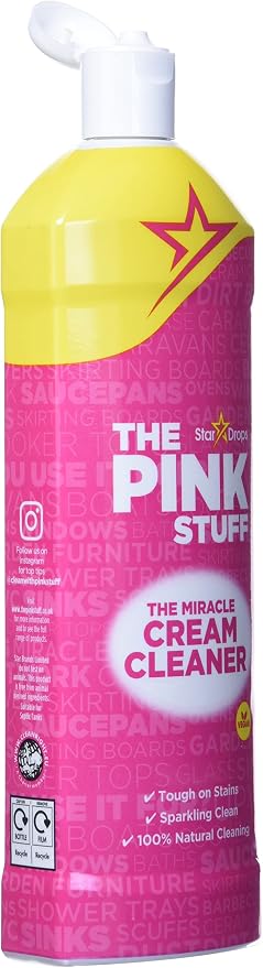The Pink Stuff Stardrops Miracle Cream Cleaner, 16.91 Fl Oz (Pack of 5)