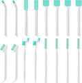 Lumkew Small Cleaning Brushes for Small Spaces, Tiny Household Cleaning Supplies Tools, Mini Crevice Cleaning Brush Scrub Narrow Corner Nook Track Grooves Bathroom Kitchen Home Detailing, 16 Pcs