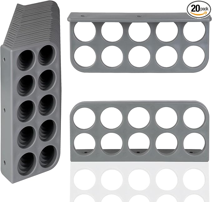 20Pack Cable Chase-Wire Bracket,Cable Support Wire Bracket Holder for NMB | Cable Chase Bracket Wire Holder for Electrical Cord Organized Management,Labor Time Saving,1" with 10-Hole Design