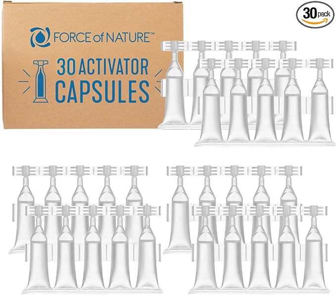 Force of Nature Cleaner & Deodorizer Capsule Refills - 30 ct | Non-Toxic Multi Purpose Cleaning, Deodorizing - Refills Make 30 Bottles (12 oz each), Replaces Multiple Cleaners