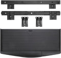 TEHAUX Under-Desk Keyboard Tray 20.67×9.06 in – Adjustable Slide-Out Drawer & Rotating Mouse Platform, Ergonomic Wrist Relief, Hidden Storage for Home Office & Gaming Desks