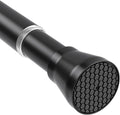 Tension Rods for Windows 28 to 48 Inch Black Curtain Rods no Drilling Tension Curtain Rod Adjustable Curtain Rods Expandable Pressure Spring Tension rod for Closet, Doorway