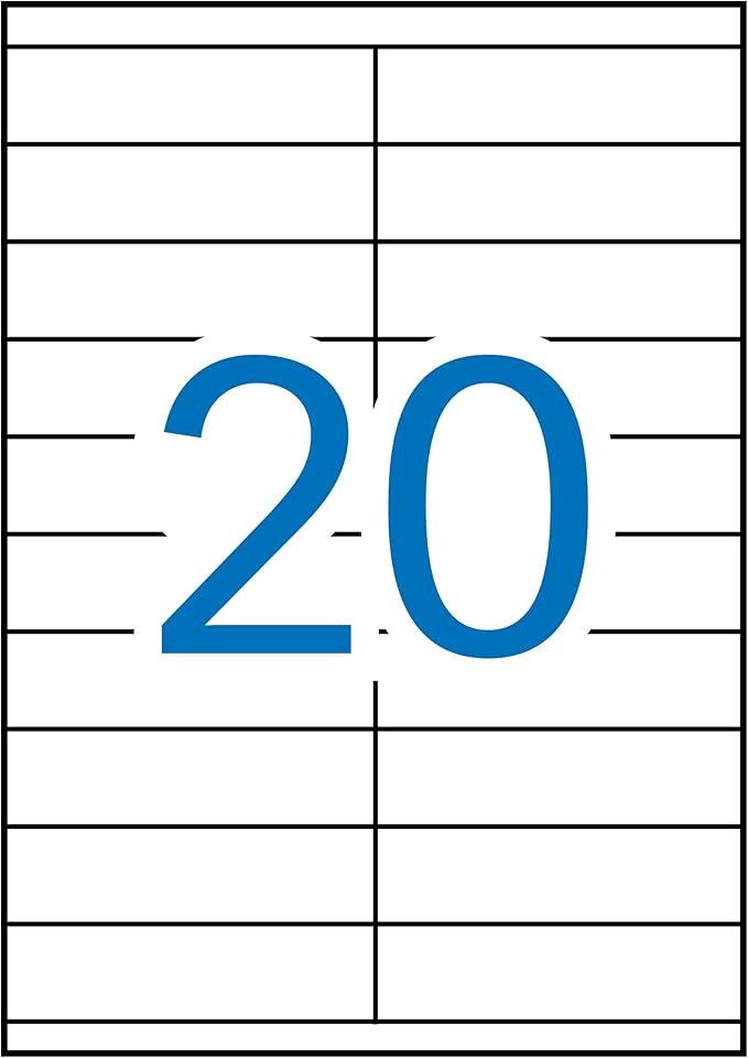 APLI Permanent Labels 105.0 x 29.0 mm 500 Sheets 10562