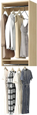 Modular Closets Vista Collection Double Hanging Wood Closet Organizer Unit (Oak, 33" Wide)