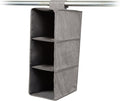 Covermates Keepsakes Hanging Shoe Organizer for Closet – Vertical Storage Shelves for Sneakers, Sandals, and Sweaters – Heavy-Duty Wardrobe Organization, Grey Heather