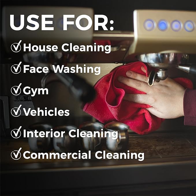 The Rag Company - All-Purpose Microfiber Terry Cleaning Towels - Commercial Grade, Highly Absorbent, Lint-Free, Streak-Free, Kitchens, Bathrooms, Offices, 300gsm, 16in x 16in, Green (12-Pack)