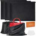 3‑Pack Drawstring Dust Bags with ID Labels | Silk Dust Covers, Handbags, Purses