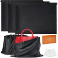 3‑Pack Drawstring Dust Bags with ID Labels | Silk Dust Covers, Handbags, Purses