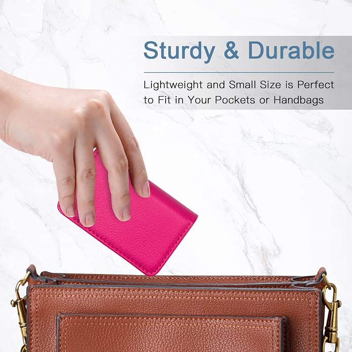 Padike Business Name Card Holder Luxury PU Leather,Business Name Card Holder Wallet Credit card ID Case/Holder For Men & Women - Keep Your Business Cards Clean