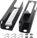 Yecaye 2 Pack Cable Management Under Desk, 31.5 in Under Desk Cable Management Tray,Cord Hider,Cord Organizer, No Screw Wire Management for Office and Home, Black