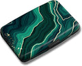 Maicican Credit Card Holder, Mini RFID Blocking Aluminum Wallet | Slim Metal Hard Case Travel Wallet ID Case for Women and Men, 4.3 x 2.9 Inches, Green Marble