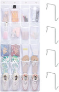 F-color Over the Door Organizer for Cruise - 20-Pocket Hanging Organizer | Tool-Free Mount with 4 Metal Hooks, See-Through Mesh Pockets, Lightweight & Foldable, Space-Saving for Travel and Daily Use