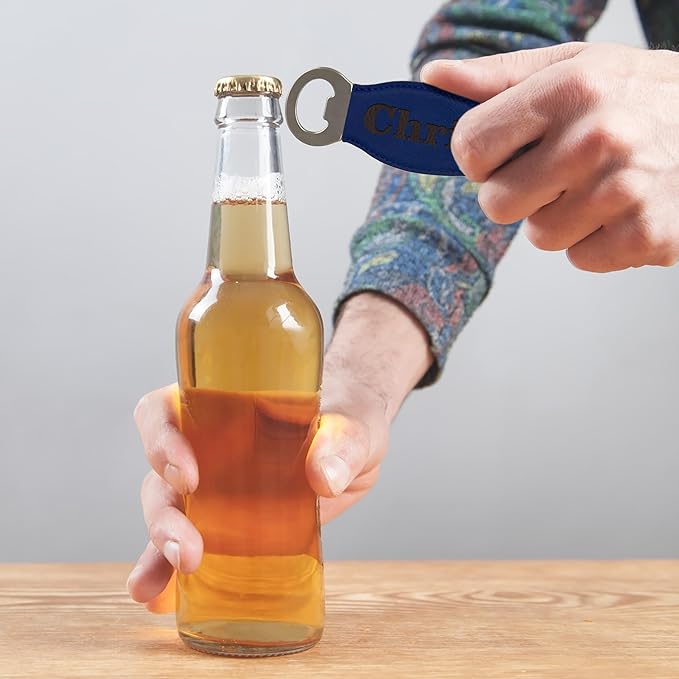 The Wedding Party Store Custom Engraved and Personalized Beer Bottle Opener for Groomsmen Housewarming