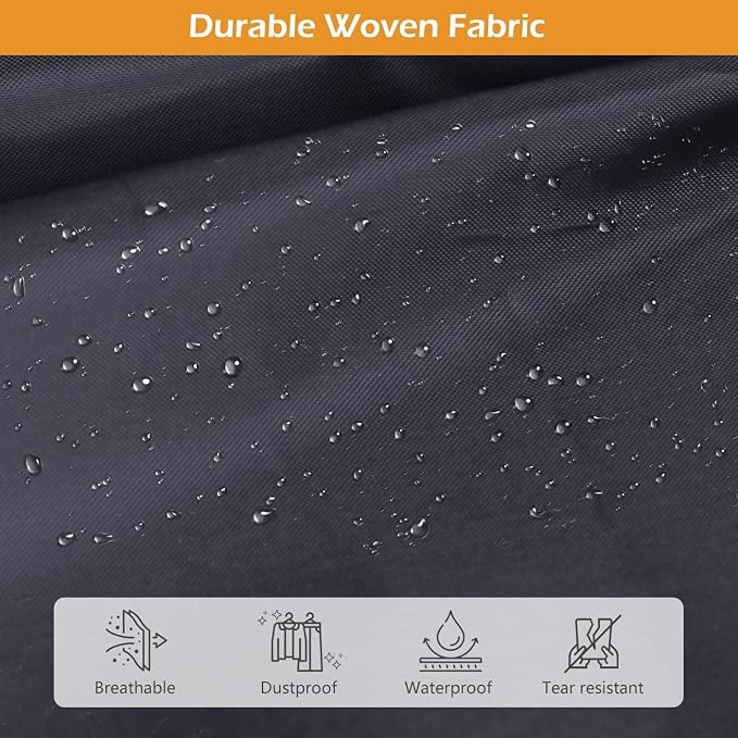 MISSLO 43" Mens Garment Bags for Travel Waterproof Suit Bags for Closet Storage for Shirts, Jackets, Coats, Black, 2 Packs