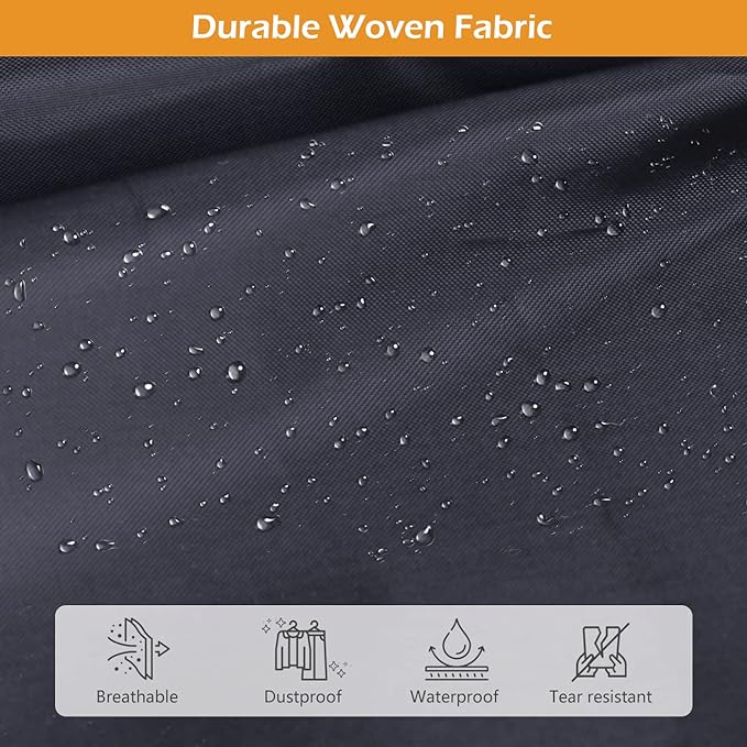 MISSLO 72" Wedding Dress Garment Bag Waterproof Garment Bags for Travel for Women Dress Bags for Gowns Long for Closet Storage, Black