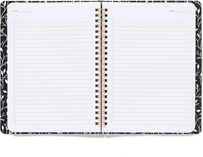 High Note Personal Planning Notebook, Dinara’s Vibrant Floral, Non-Dated Spiral Planner with 144 Lined Pages, 6 x 8.25 Journal for Tasks, Goals, and Notes