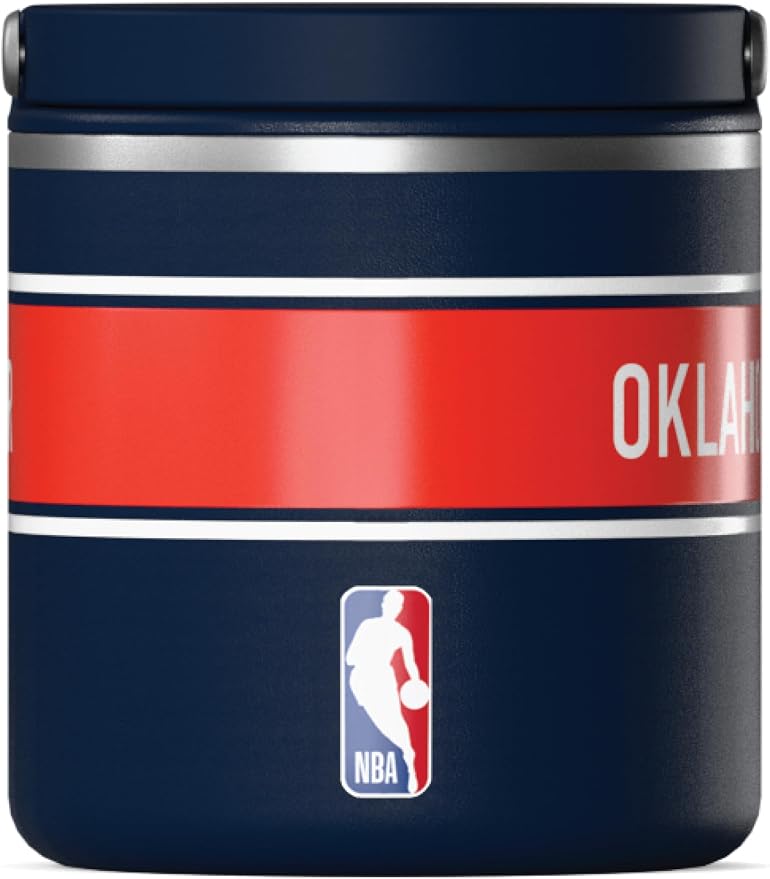 Hydrapeak x NBA Officially Licensed OKC Thunder 25oz Stainless Steel Vacuum Insulated Food Jar with Handle, Wide Mouth Leak-Proof Soup Jar for Adults, 10 Hours Hot & 16 Hrs Cold