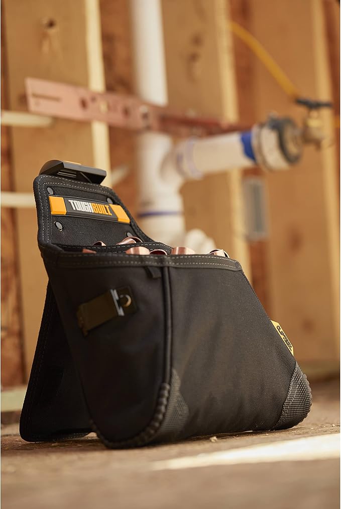 ToughBuilt ClipTech Series - Utility Pouch, Heavy-Duty Tool Pouch with Multiple Pockets, Secure Attachment & Storage for Jobsite Use