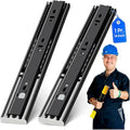 YENUO Push to Open Drawer Slides Full Extension 12–24 Inch 100 LB | Side Mount Heavy Duty Touch Release Drawer Glides Rails Ball Bearing 12–24 Inch for Kitchen Dresser Hardware Cabinet 1 Pair