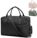 Gym Bag for Women,Travel Duffle Bag for Travel with Wet Pocket Weekender Overnight Carry On Tote Bag Luggage Bag with Trolley Sleeve Personal Item Travel Bag Hospital Diaper Bag Black