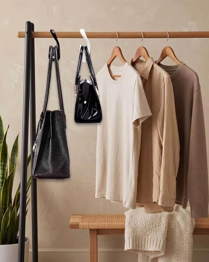 Purse Hanger Closet, Bag Hanger 4PCS Purse Holder for Closet Backpack Hanger Hook for Organizer Storage Purses Tote Bag Backpacks Handbags