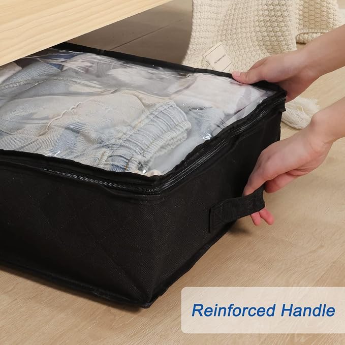 Under bed Storage Bags 4 Pack Underbed Containers for Clothing
