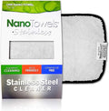 Nano Towels Stainless Steel Cleaner | The Amazing Chemical Free Stainless Steel Cleaning Reusable Wipe Cloth | Kid & Pet Safe | Grey 7x16 (1 pc)