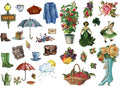 Seasonstorm Vintage Garden Aesthetic Happy Planner Diary Journal Stationery Scrapbooking Stickers Travel Art Supplies