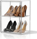 Clear Acrylic Display Case for Boot Storage Organizer Tall Boots Boxes Clear Plastic Stackable Shoe Organizer Box, For Sneakers, Heels, Figures, Handbag, Purse, XXX-L, 1 Pack
