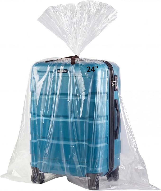 Wowfit 5 CT 36x50 inches Extra Large Clear Plastic Bags, Durable and Multipurpose, Transparent for Attic and Basement Storage (1.6 Mil Flat Bags)
