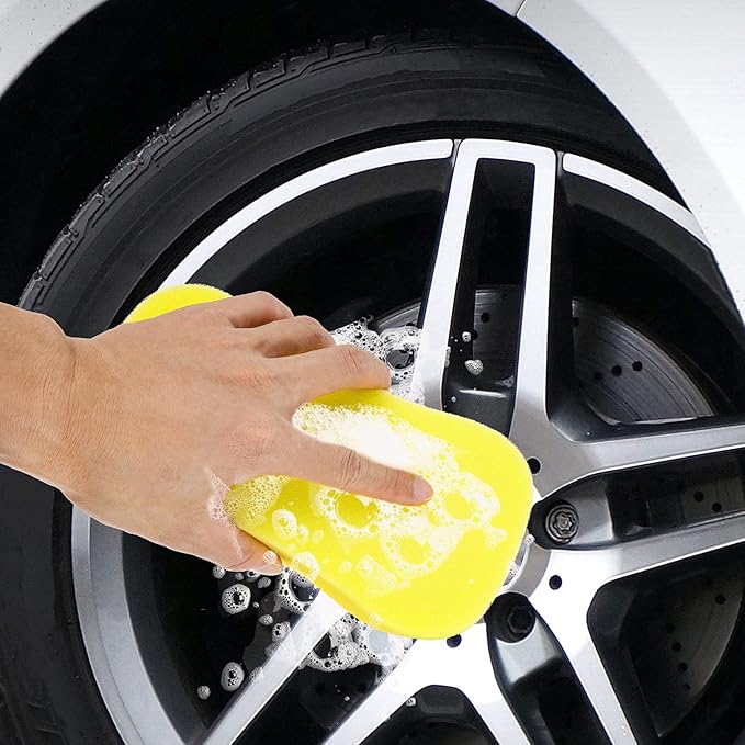 Abaodam 10pcs High Density Cleaning Sponges Multipurpose Microfibre Tools for Car Washing Home and Furniture Cleaning Easy to Use and Store Dirt Removal
