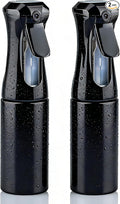 Continuous Spray Bottle, 6.8 OZ Hair Spray Bottles, Ultra-Fine Mister Spray Bottle for Hairstyling, Cleaning, Plants, Pets, Salons, and More (2 Pack)