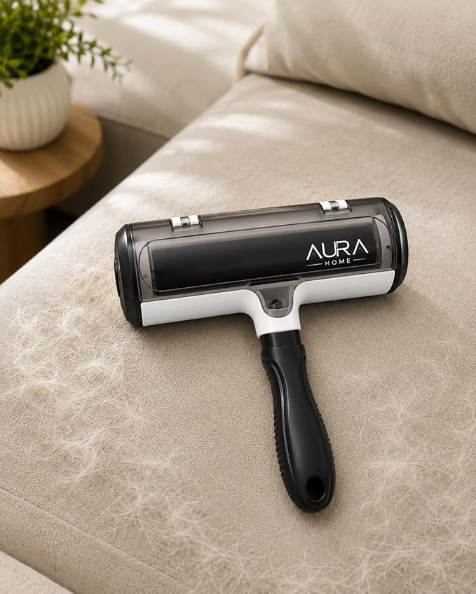 Pet Hair Remover Roller for Dogs & Cats, Self Cleaninng | Reusable Lint Roller | Removes Pet Hair Quickly | Works on Furniture & Fabric | No Refills Needed | Pet Hair Cleaning Tool