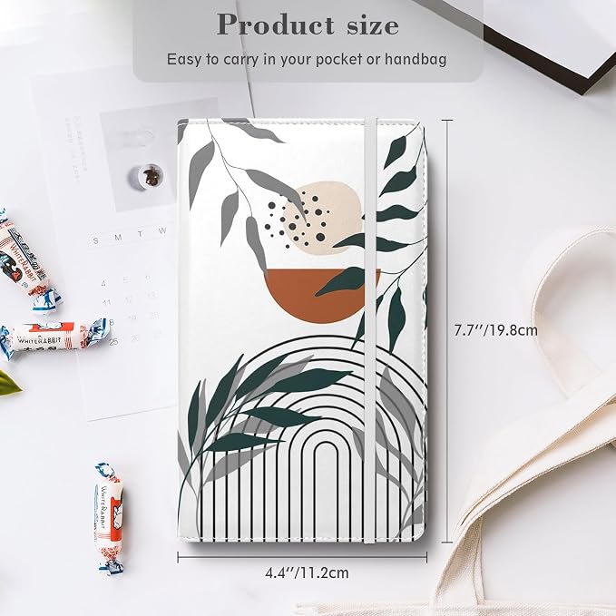 Floral Business Card Book Holder Organizer for Women, 240 Card Capacity, Stylish Name Card and Credit Card Holder for Professionals (Bohemia)