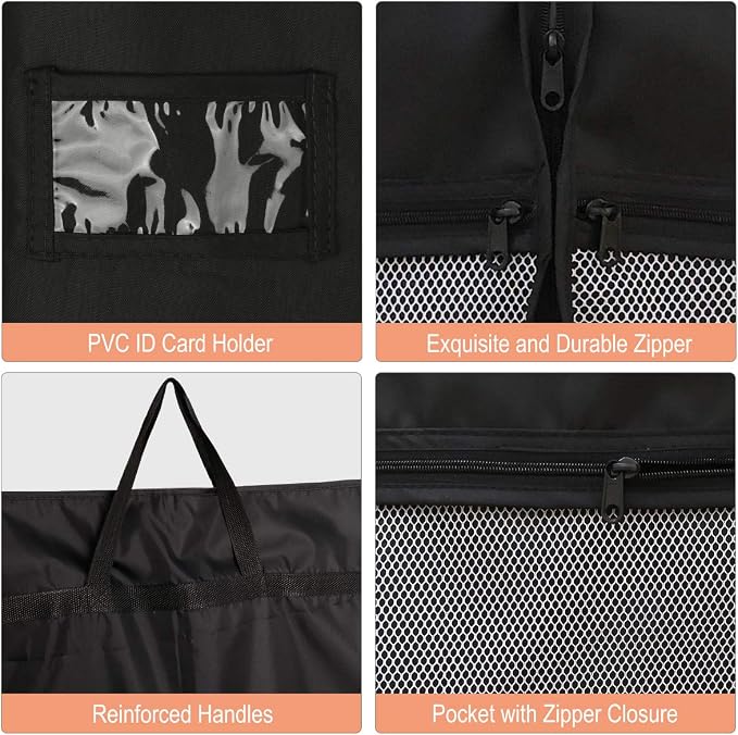 51" Garment Bags with Zipper Pocket for Dance Costume,Wedding Gown,Suit,Furs,Garment Bags for Travel and Storage(Pack of 2,Black)