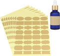 Wisdompro Assorted Fancy Shape Label Stickers, 256 Pcs Gift Tag Stickers | 2 x 1.2 inch, Blank Writable Labels, Self Adhesive, Printable, for Essential Oil Bottles, Jars, Food Containers, Small