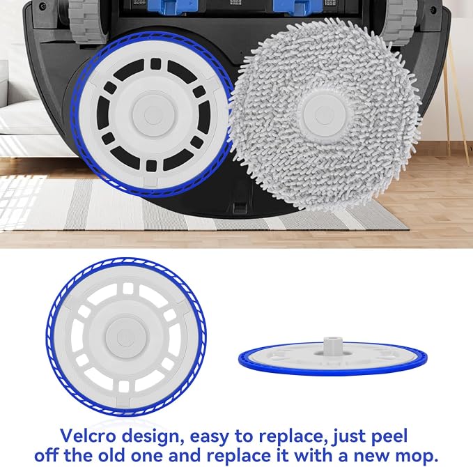 Mop Pad Plate Accessories for Ecovacs Deebot T30 Pro Omni/T30 Pro/T30 Max/T30S/T50/N30 PRO/N30 OMNI/ N30 PRO OMNI/Yeedi M12 Pro+ Vacuum Cleaner - Board Holder Replacement Part Attachment