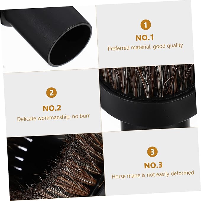 Zerodeko 6pcs Easy Attach Detach Vacuum Brush Nozzle for Hardwood Tile Upholstery Cleaning