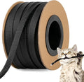 100ft 3/8 Inches Braided Wire Loom Automotive PET Cable Loom | Expandable Braided Cable Sleeving Mesh Wire Loom for TV, Computer, Home Theater, Black