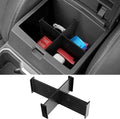 YOJOJOCO Center Console Dividers Organizer Compatible with Toyota 2026 2025 2024 Tacoma Accessories Black ABS Plastic Material Center Console Organizer