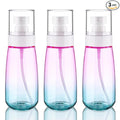 Cosywell Fine Mist Spray Bottles TSA Approved 3.4oz 100ml 3 Pack Leak Proof Travel Spray Bottle Empty Small Spray Bottles for Perfume Essential Oils Toners Rose Water Cosmetics (3Gradient Pink Blue)