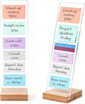 2PCS Monitor Memo Board Portable Monitor Sticky Note Holder Computer Screen Message Board Holder Detachable Acrylic Sticky Note Board Messadge Remider