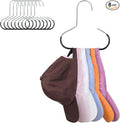 Baseball Hat Organizer Cap Rack for Closet 8 packs Black Hat Holder for Closet for Hat, Tie, Bra, Belt, Tank Top, Scarf