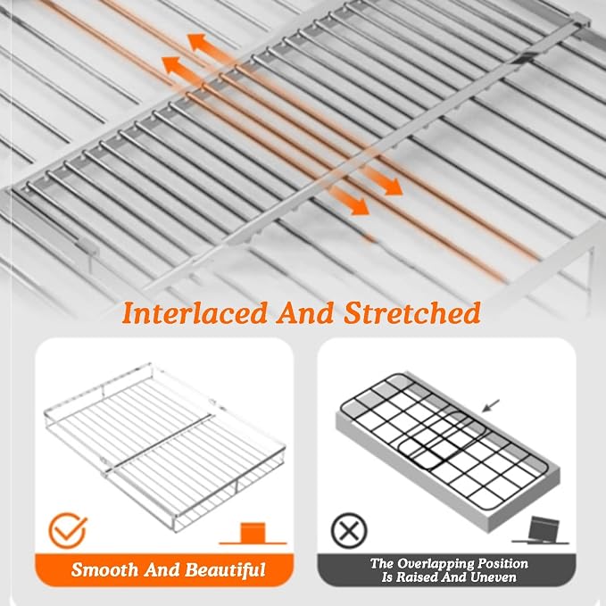 Pull Out Drawer Basket,Sliding Closet Drawer Organiser Shelves,Stackable Storage Bins,Load-bearing 10kg,for Kitchen Pantry Bathroom Cabinets(Cabinet width ≥39cm)