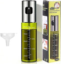 Light Blockage Olive Oil Sprayer for Cooking, 100ml/3.38oz Food Grade Oil Dispenser Bottle, Leakproof Kitchen Oil Mister for Air Fryer, Salad, Frying, BBQ & Baking